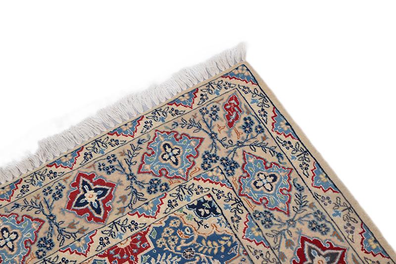 Oriental 5x8 Grid Floral Wool Hand Knotted Area Rug