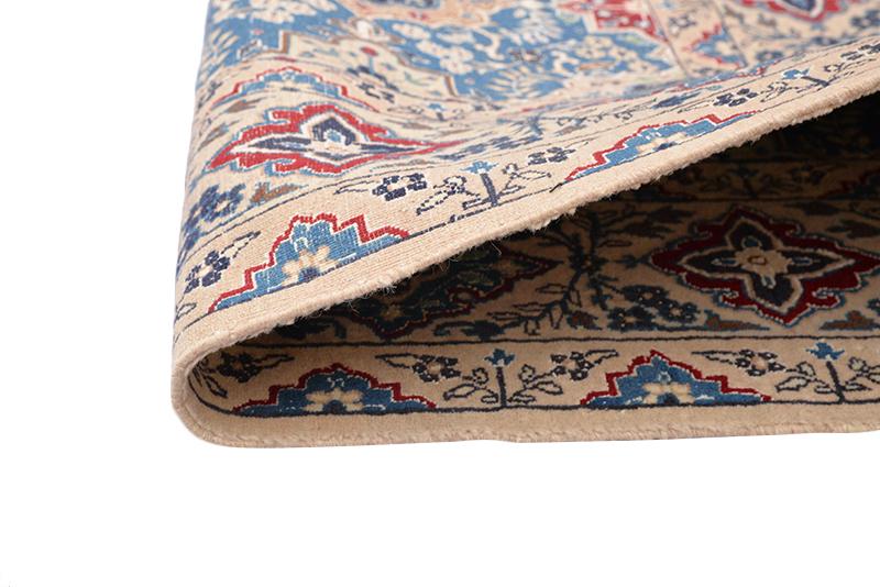 Oriental 5x8 Grid Floral Wool Hand Knotted Area Rug