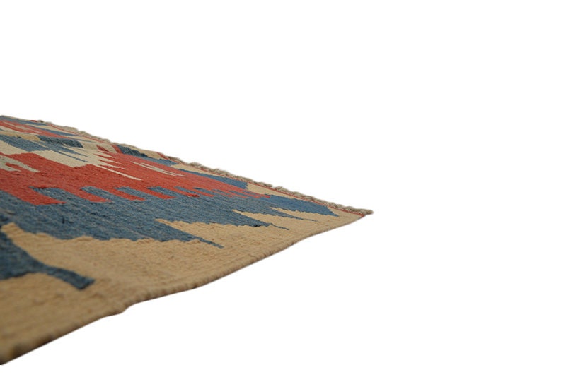 Vintage Persian Turkish Kilim Rug, Kilim Rug Turkish Kilim Area Rug Brown Red Ottoman Rugs for Living Room Rugs for Bedroom Area Rug