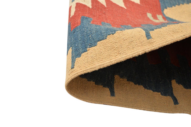 Vintage Persian Turkish Kilim Rug, Kilim Rug Turkish Kilim Area Rug Brown Red Ottoman Rugs for Living Room Rugs for Bedroom Area Rug