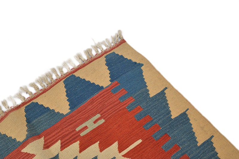 Vintage Persian Turkish Kilim Rug, Kilim Rug Turkish Kilim Area Rug Brown Red Ottoman Rugs for Living Room Rugs for Bedroom Area Rug
