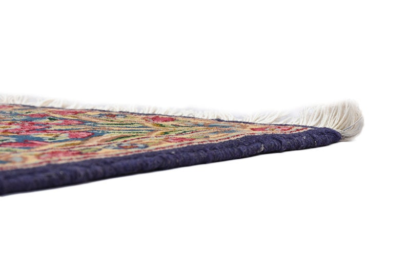 Oriental Antique 5x8 Persian Style Rug | Pink Blue Landscape | Luxury Fine Wool Rug | Bright Colorful Vibrant