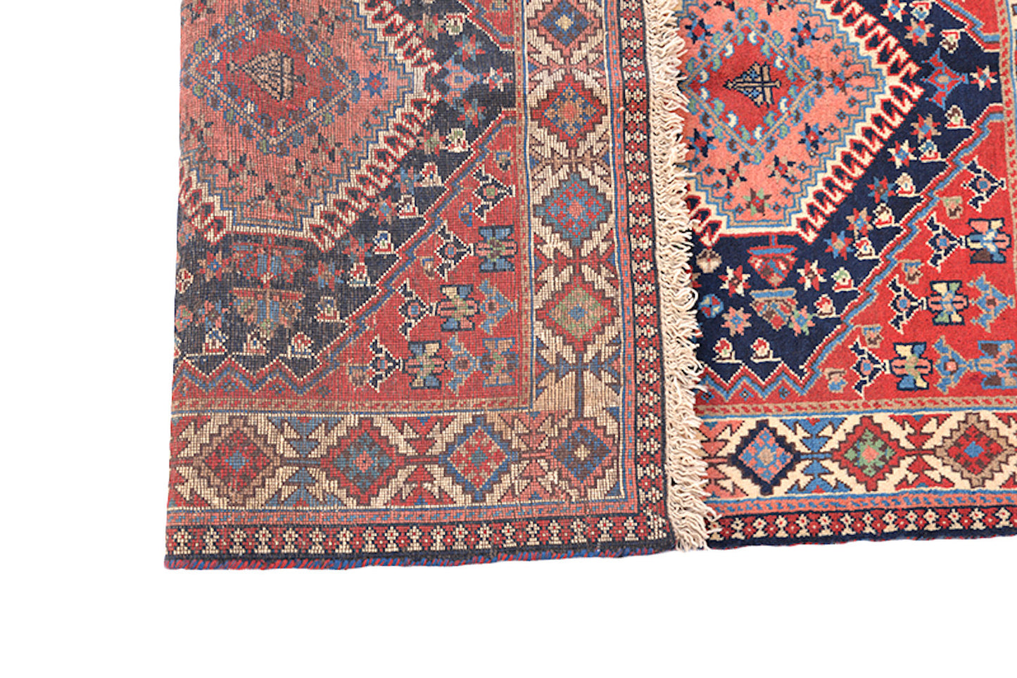 Vintage Bohemian Rug | Hand Knotted Antique | 3 x 4 Ft Rug | Geometric Tribal Ikat Rug | Persian Turkish Rug | Wool Area Rug