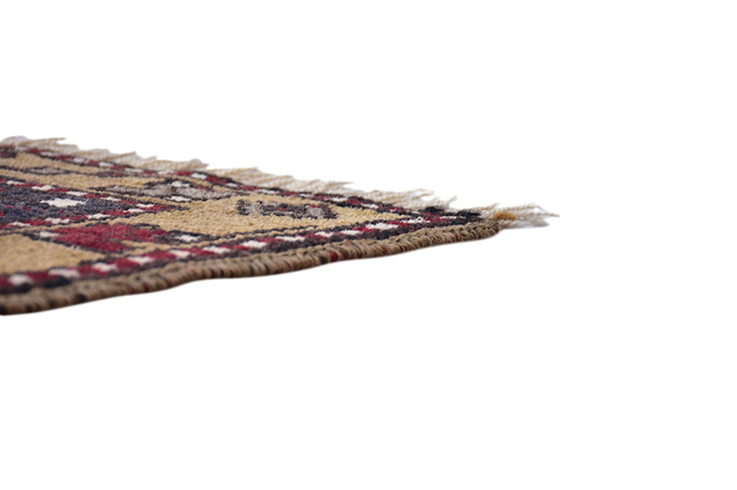 Runner Handmade Oriental | Vintage Kazak Turkish Runner Rug | 3 x 12 ft | Tribal Geometric | Wool Yellow Green Border | Colorful