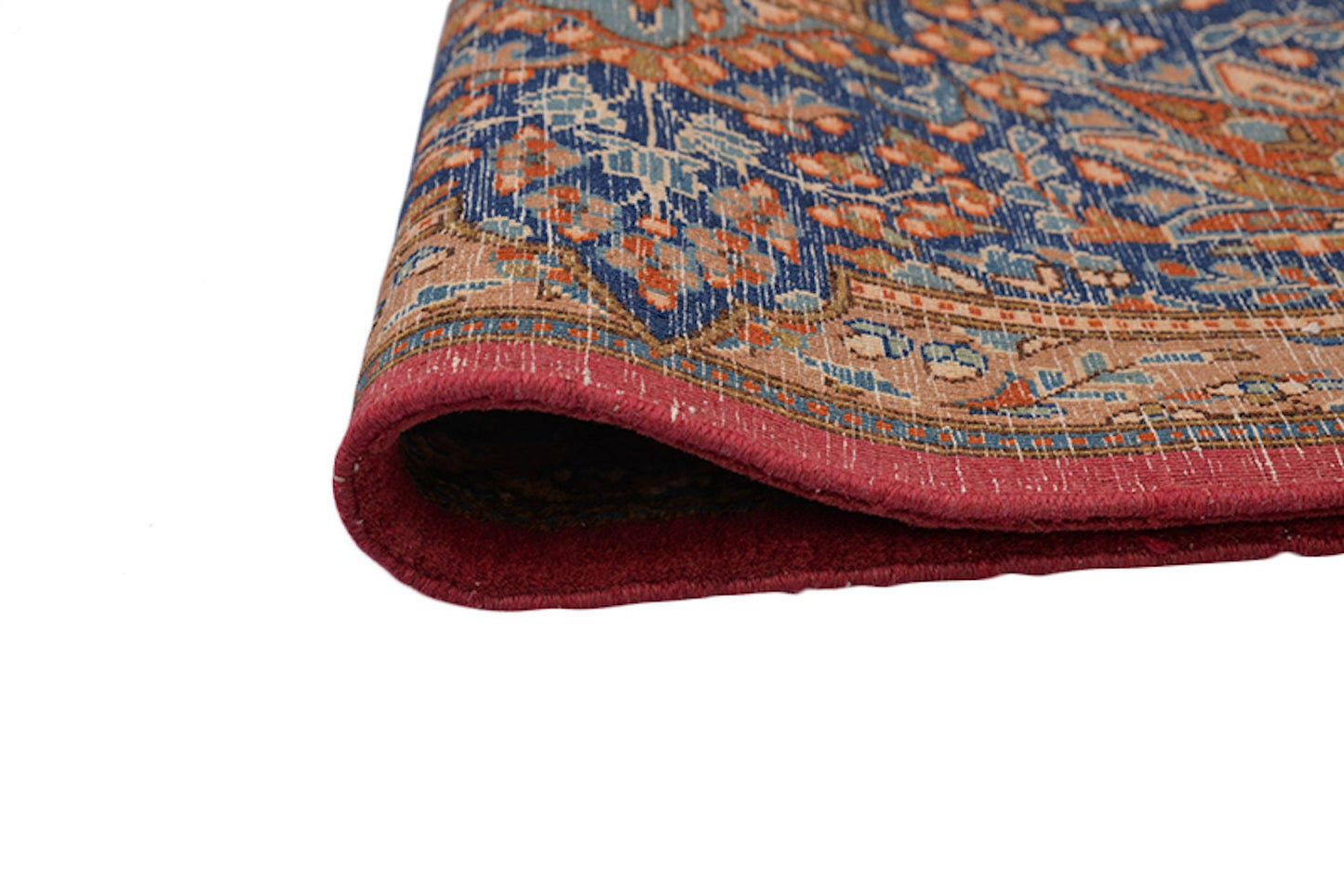 Antique Caucasian Rug, 8 x 11 Feet, Red Central Medallion, Oriental Persian Style, Wool Luxury Large Area Rug