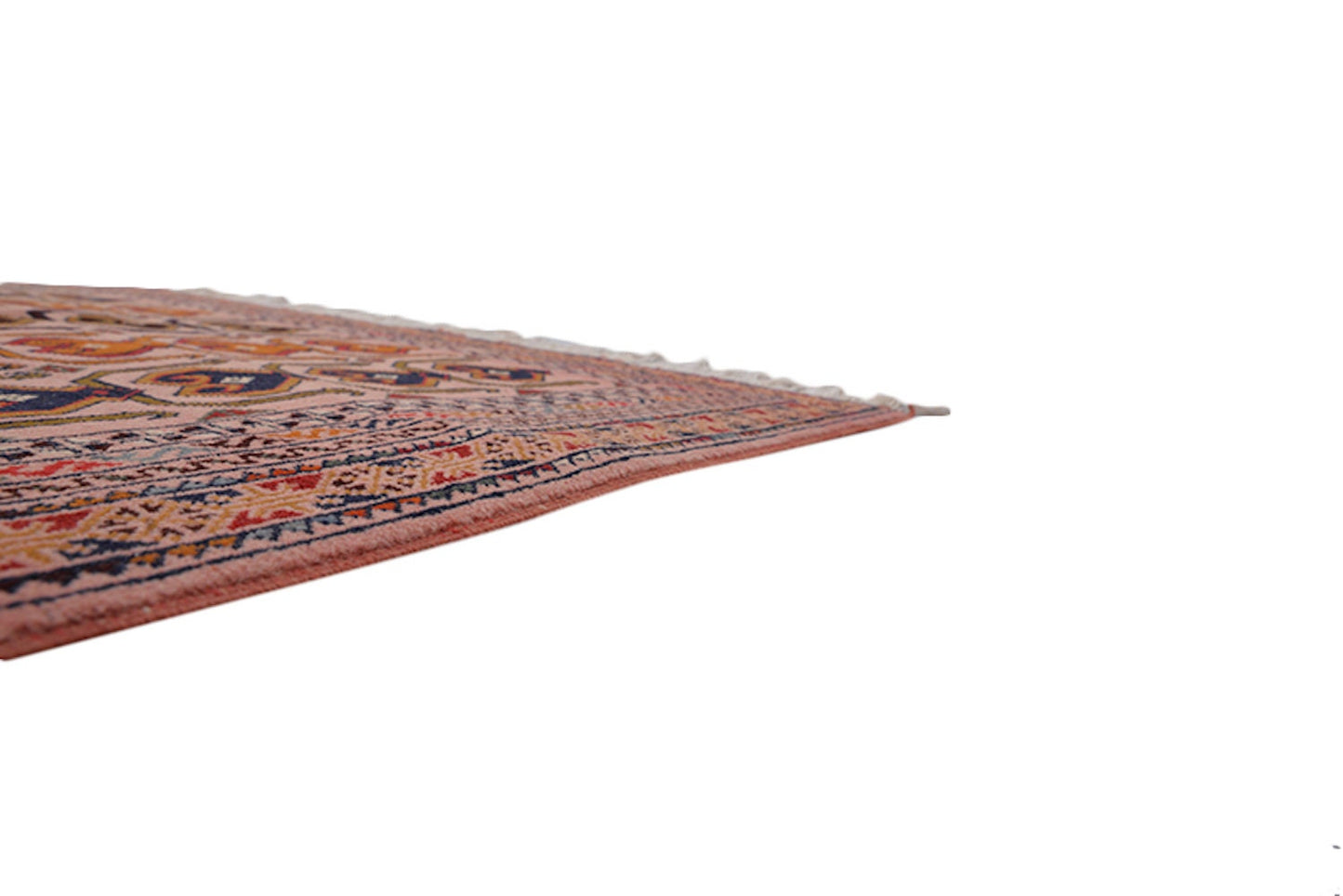 Pink Handmade Rug | Antique Area Rug | 3 x 5 Feet | Geometric Repetitive Oriental Pattern | Boho Tribal Style | Accent Rug