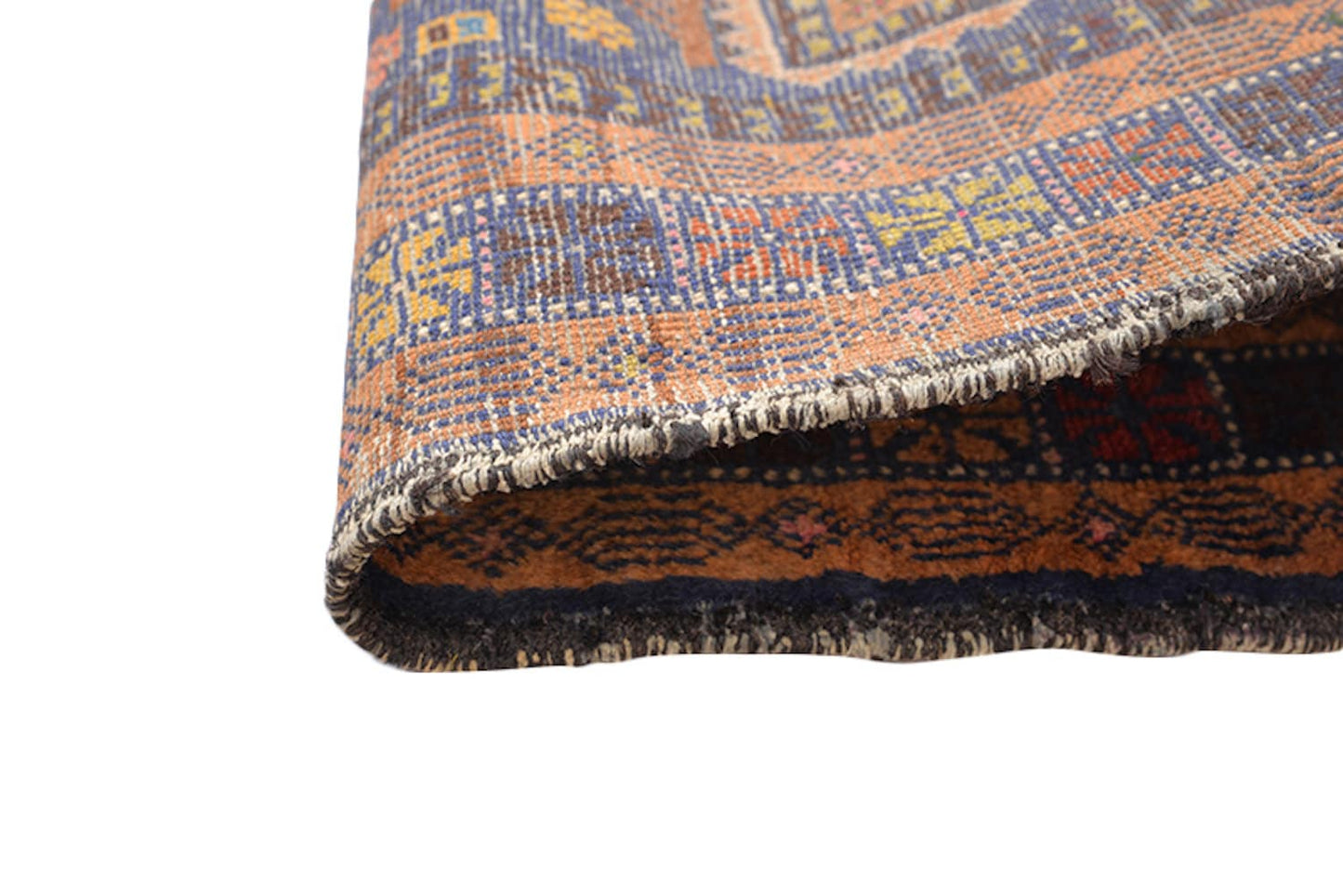 Blue Vintage Rug | 6 x4 Ft Area Rug | Purple Brown Persian Rug | Tribal Hand Knotted Rug | Vintage Rug | Helicopter Kids