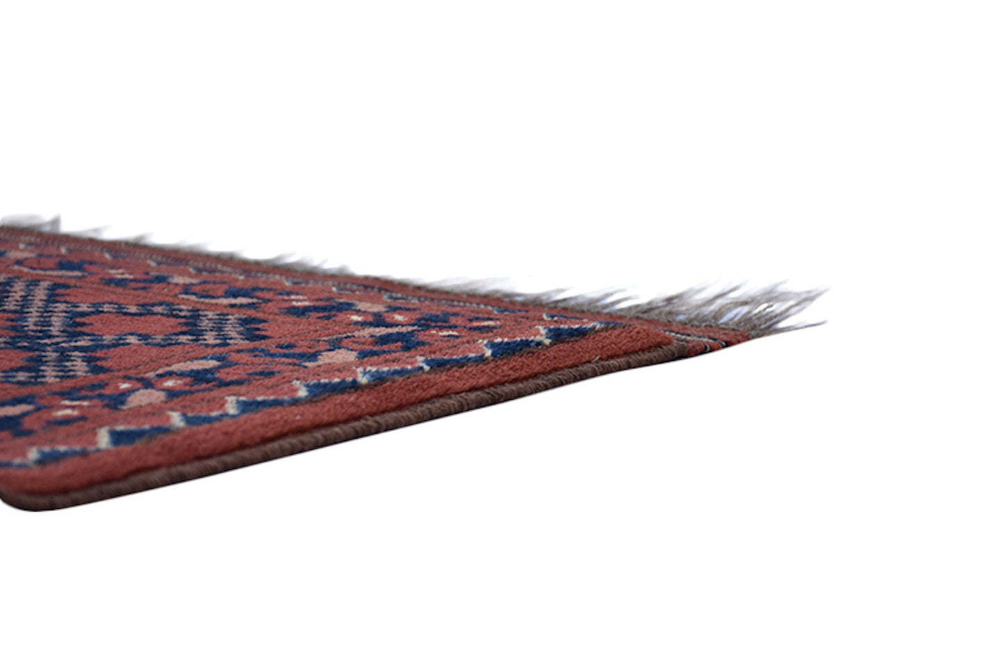 Antique Red Orange Vintage 4x5 Rug | Geometric Medallion Rug | Afghan Persian Wool Rug | One of a Kind Wool Hand Knotted