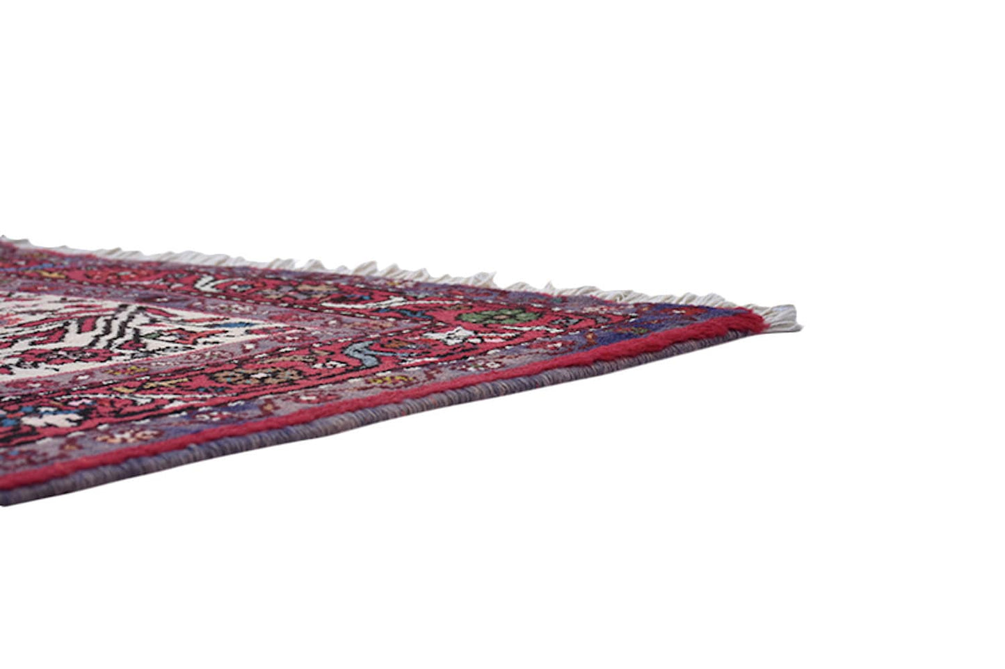 Birds & Plants 3 x 5 Colorful Rug | Red and Beige Rug | Vintage Persian Kazak | Hand Woven Antique Rug | Persian Style Landscape Rug