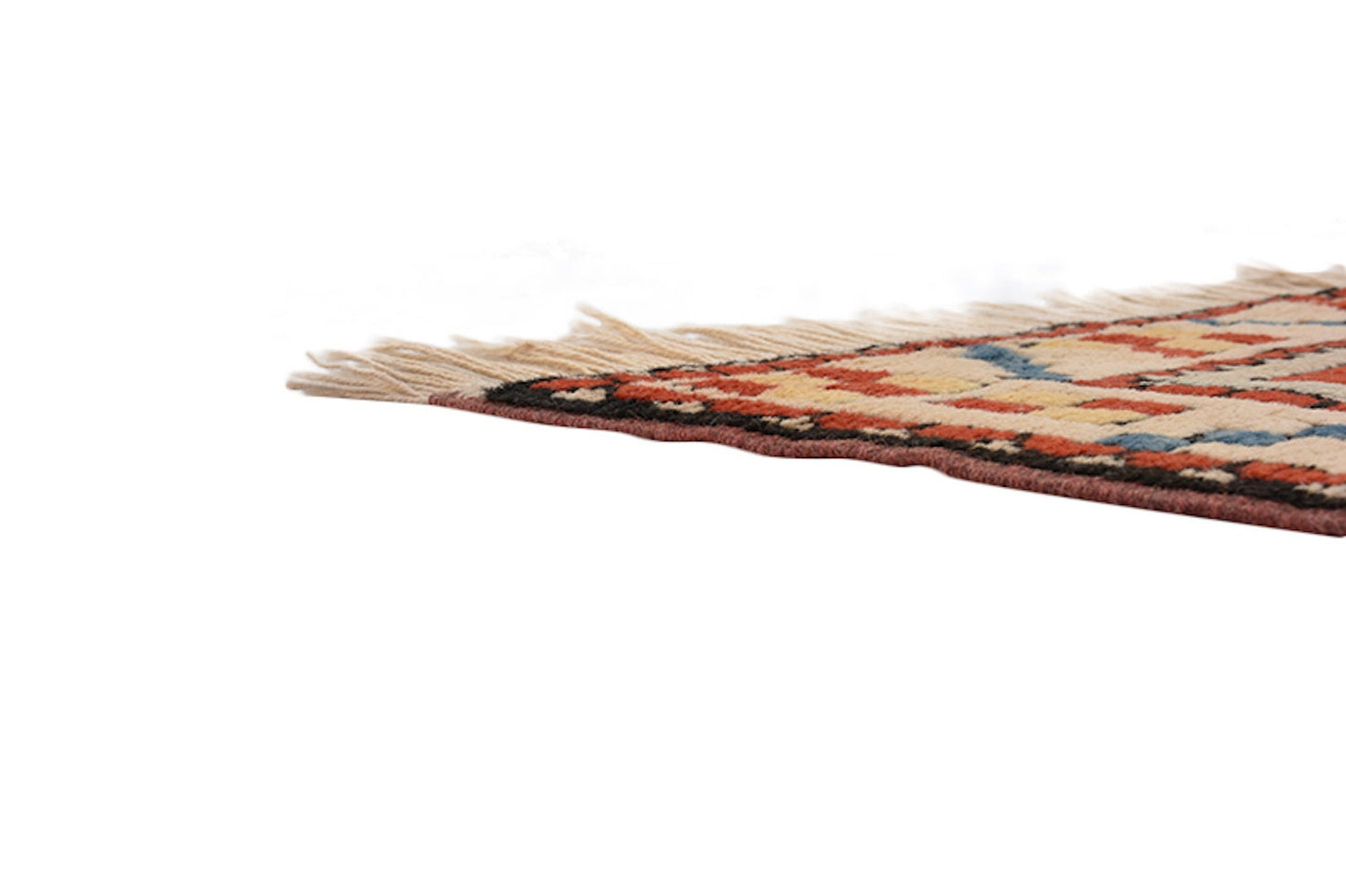 Light Blue Handmade Rug | Geometric Medallion Rug | Kazak Rug | 4x6 Rug | Wool Soft Pile | Multicolor