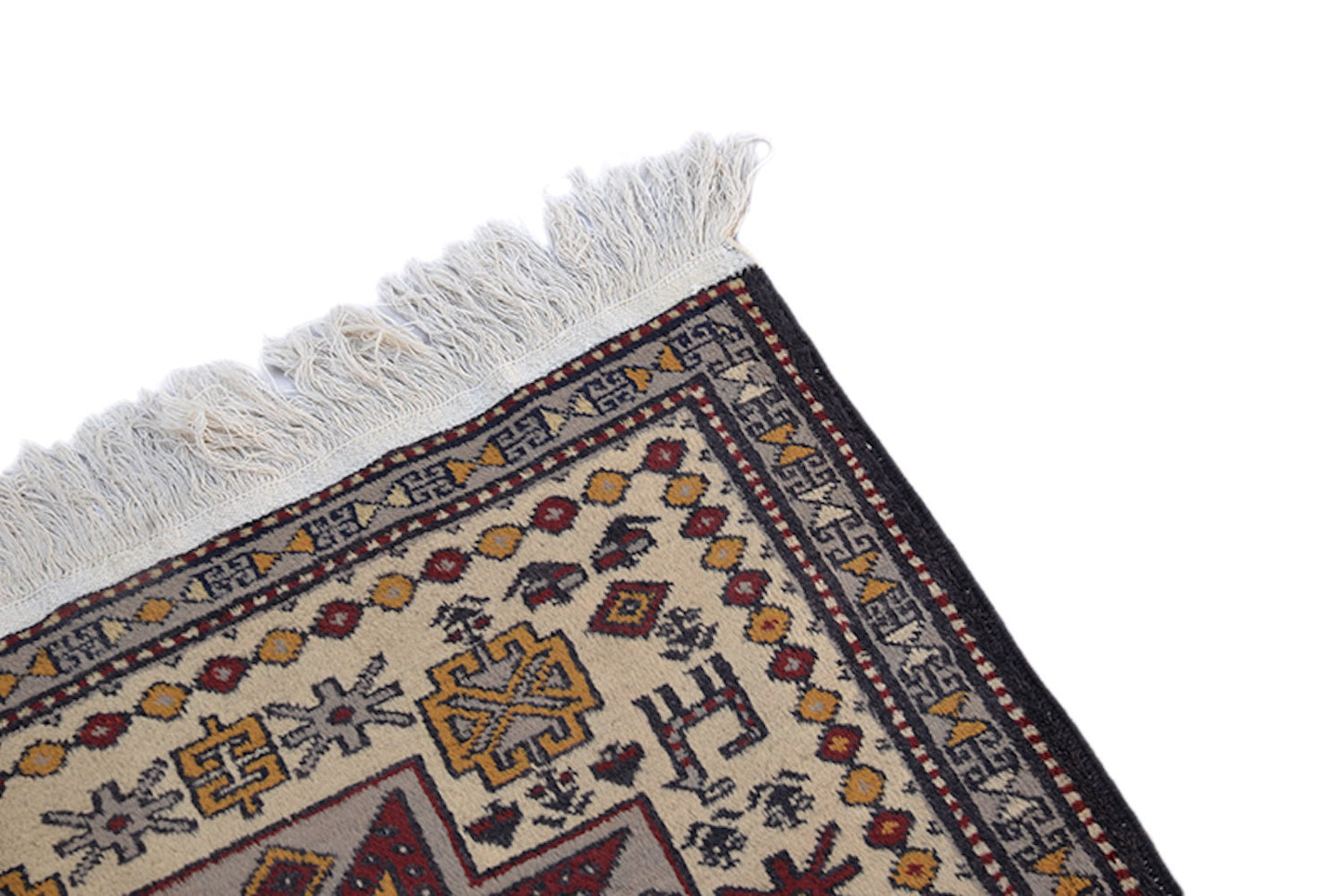 Vintage Runner Rug | 2 x 9 Feet | Brown Red Tribal Runner Rug | Hallway Rug | Wool Antique Rug