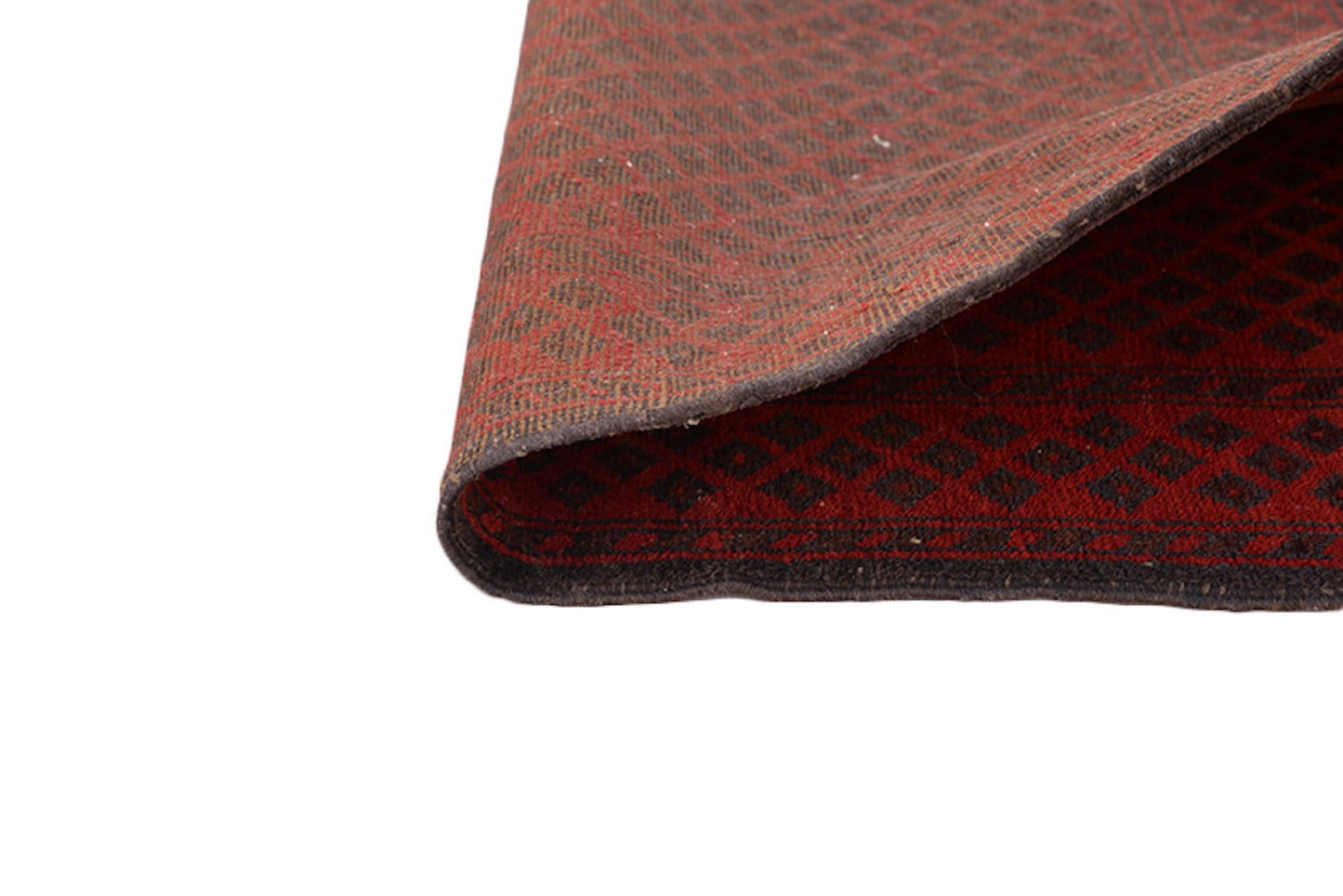 Dark Oriental Runner Rug | Vintage Red Runner | 2 x 9 Feet | Antique Runner Rug | Low Pile | Wool Hand Woven