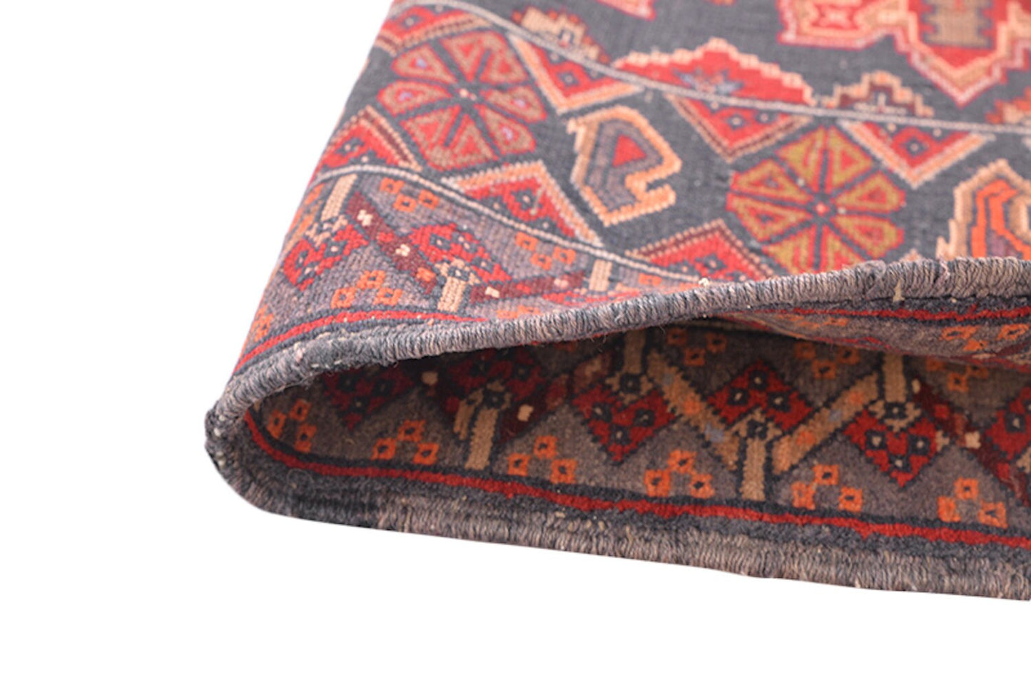 Pink Vintage Rug | 4 x 6 Ft | Area Rug | Grey Pink | Geometric Multi Medallion Rug | Faded Style Hand Knotted Rug | Wool