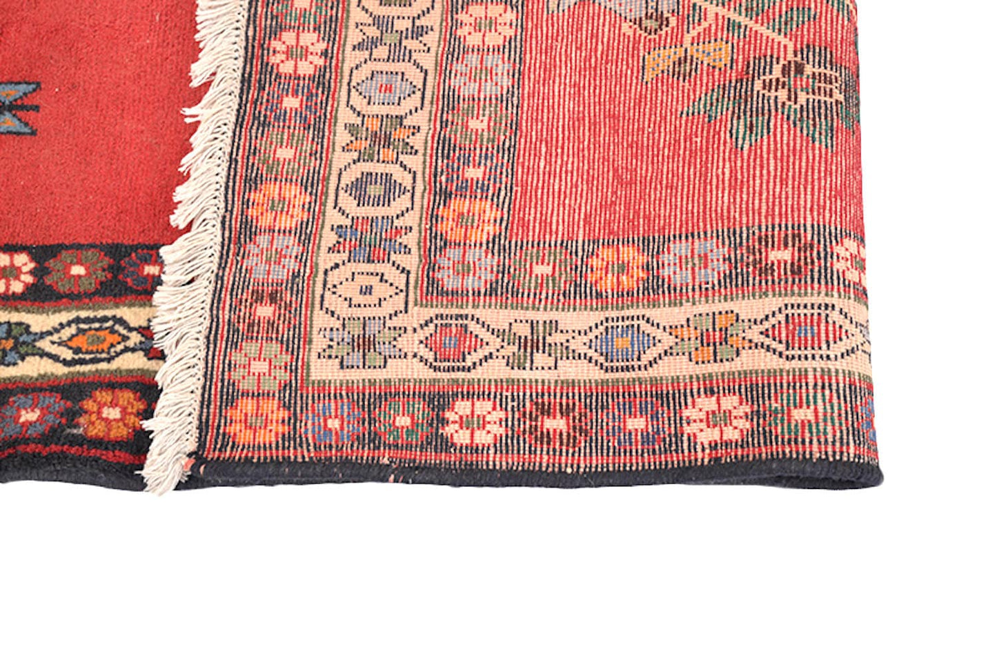 8.3 x 5.6 Feet | Bright Vintage Red Rug | Antique Rug | Hand Knotted Area Rug | Persian Style Medallion | Wool Antique Rug