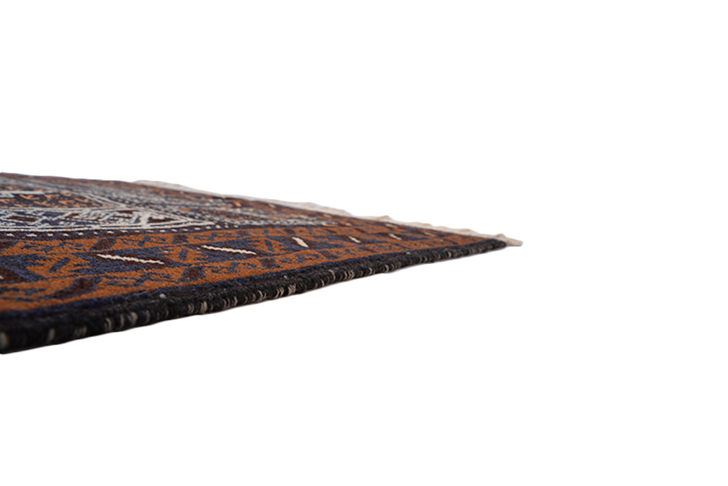 3 x 5 Feet Brown Blue Turkish Caucasian Rug | Handmade Area Rug | Oriental Persian Rug | Living Room Rug | Accent Geometric Pattern Wool Rug