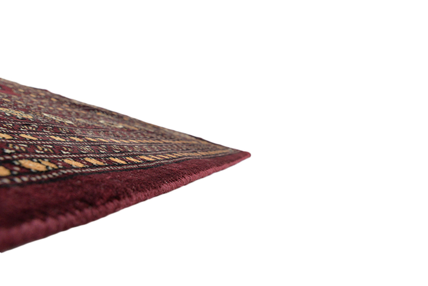 8 x 10 Dark Red Oriental Antique Rug | Bordered Rug with Repeating Geometric Pattern | Soft Wool with Thick Pile | Oversized Living Rug