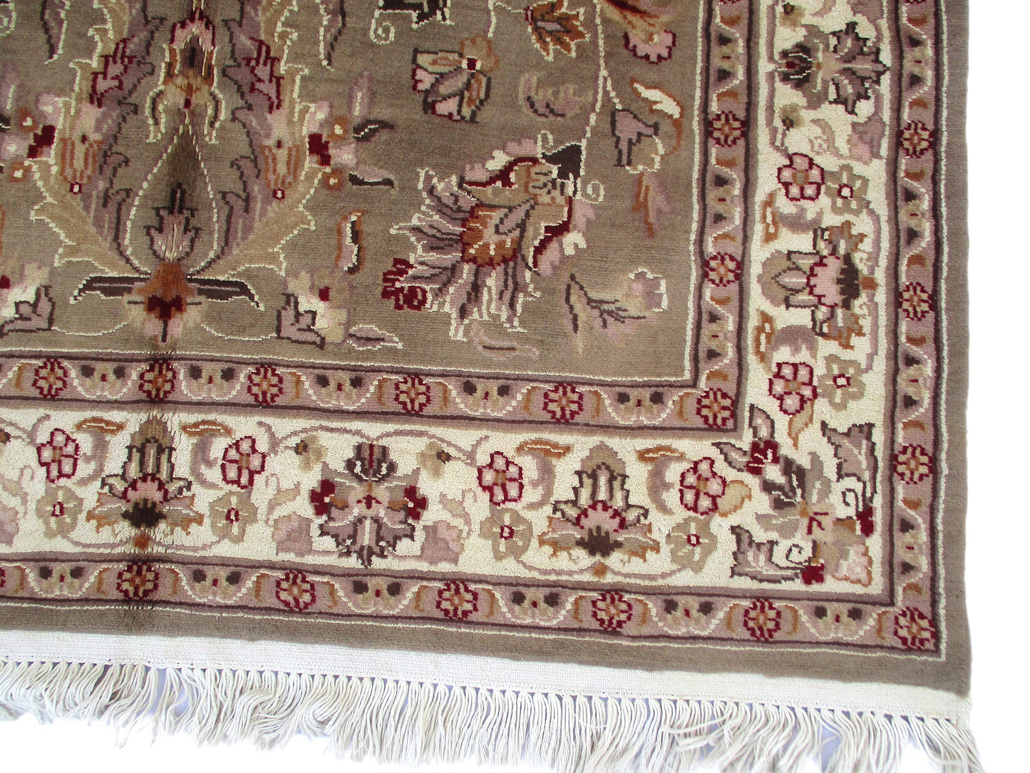One of a kind Copper Beige Antique Rug | 4 x 6 Persian Caucasian Rug | Living Room Rug | Accent Hand Knotted Wool Rug | Floral Pattern Rug