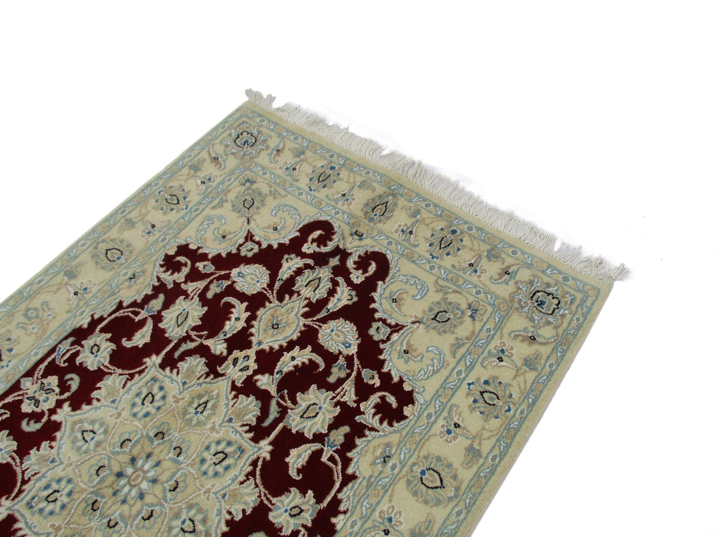 3 x 4 Feet Red Beige Turkish Caucasian Rug | Hand Woven Area Rug | Oriental Persian Rug | Living Room Rug | Accent Floral Pattern Wool Rug