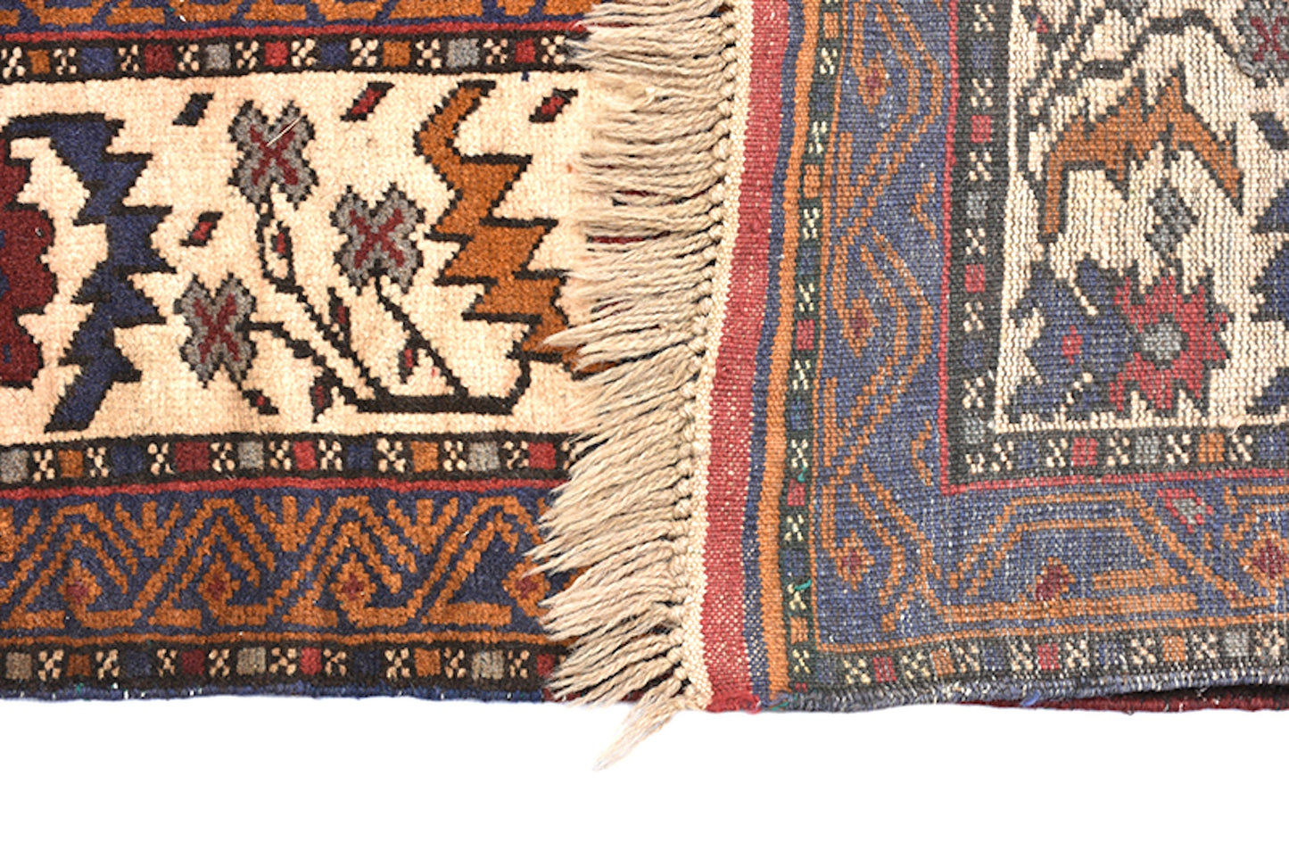 Red Brown 6x9 Hand Knotted Tribal Rug | Afghan Caucasian Low Pile Area Rug | Wool Antique Southwestern Rustic Area Rug