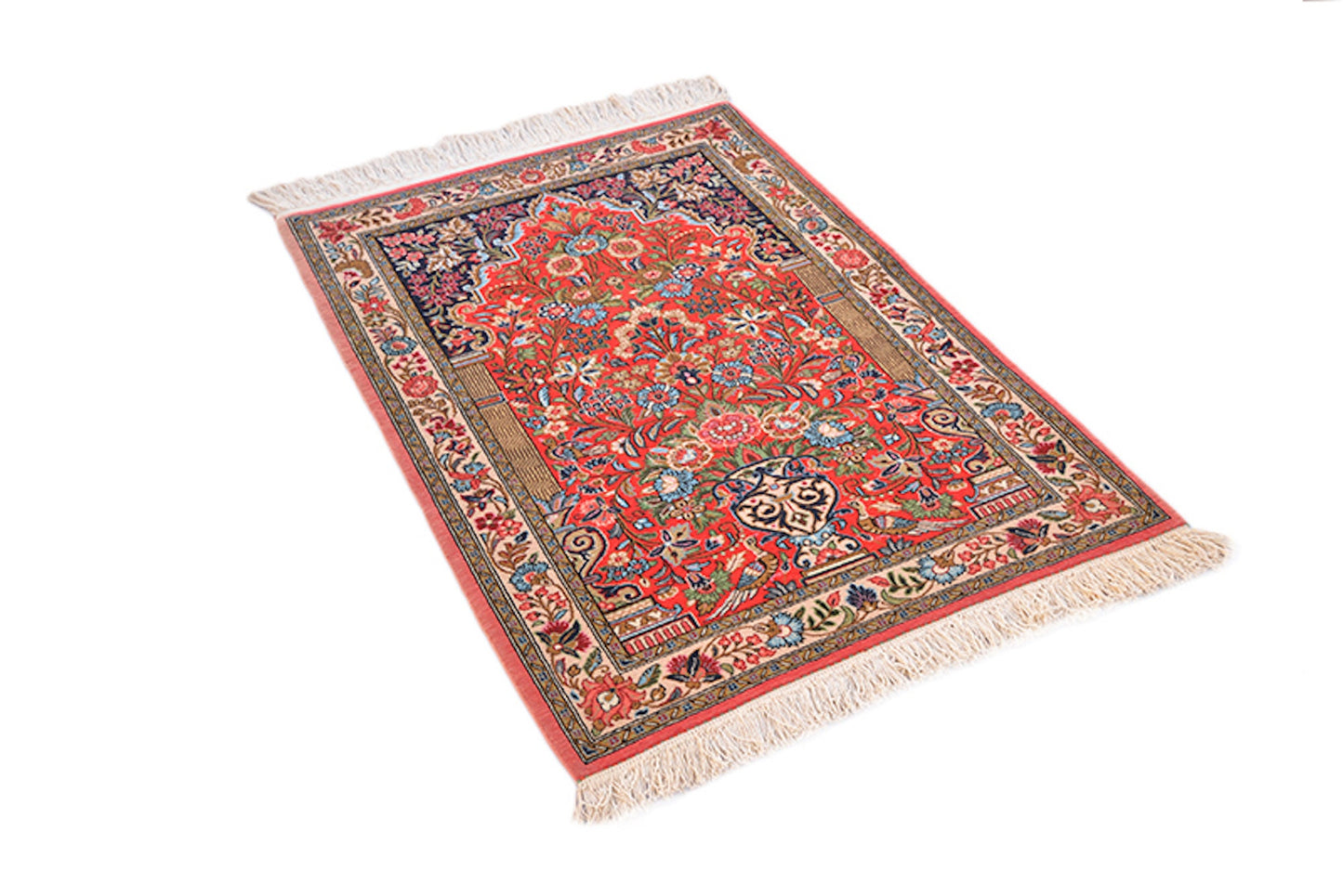 3 x 4 Feet Colorful Turkish Caucasian Rug | Hand Woven Area Rug | Oriental Persian Rug | Living Room Rug | Accent Floral Pattern Wool Rug