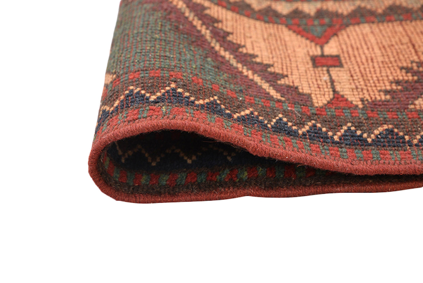 One of a kind Blue Beige Antique Rug | 4x5 Turkish Caucasian Rug | Entryway Rug | Accent Hand Knotted Wool Rug | Medallion Geometric Pattern