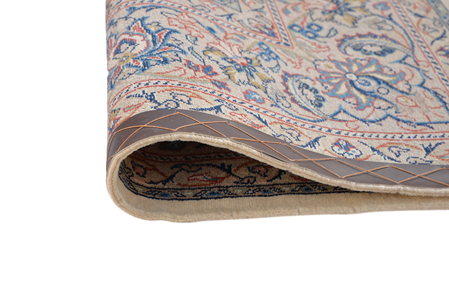 7 x 10 Feet Beige Oriental Rug| Hand Woven Area Rug | Floral Traditional Living Room Rug | Wool Antique