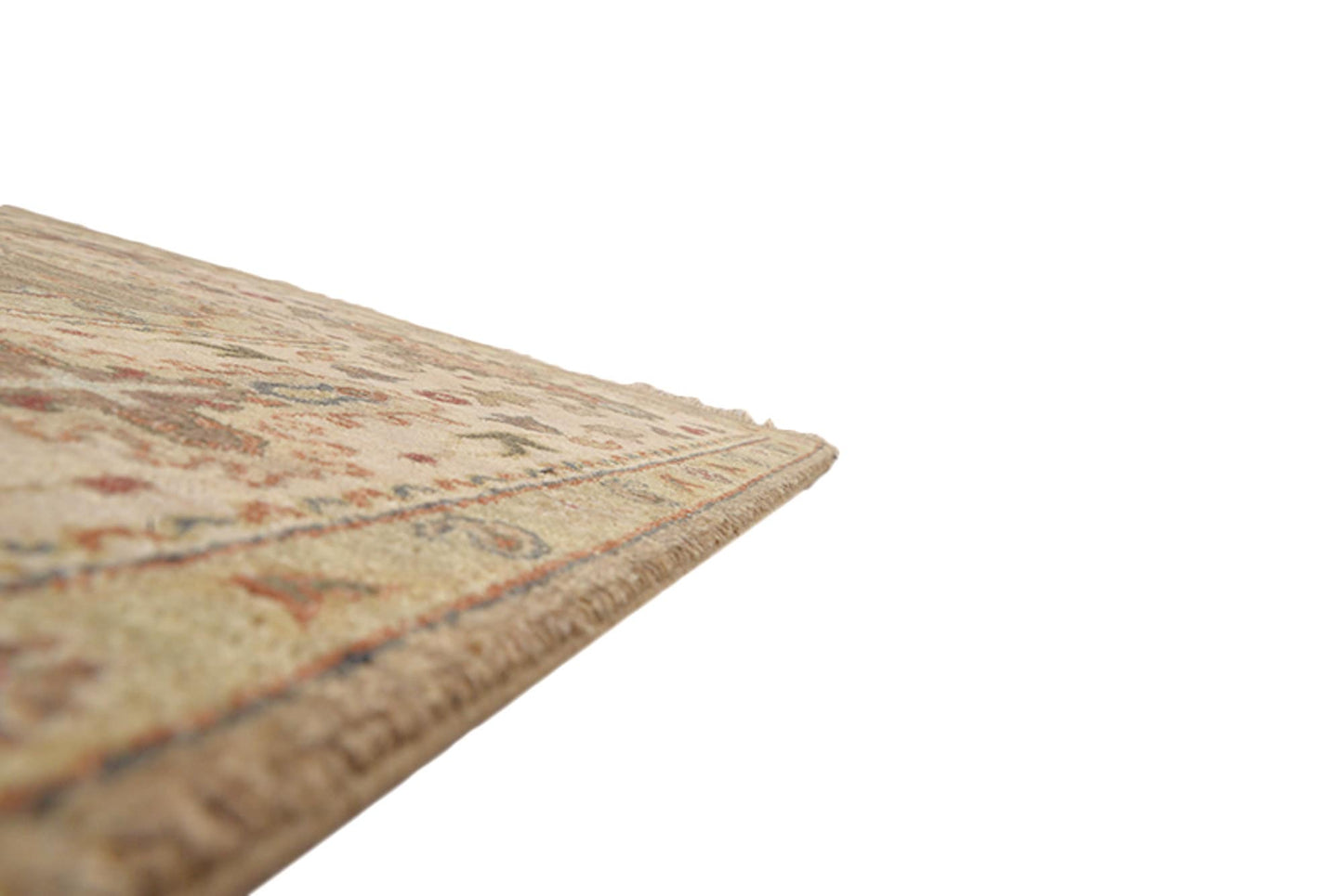 8 x 10 Beige Neutral Area Rug | Oriental Caucasian Handmade Area, Wool Tribal Vintage Farmhouse