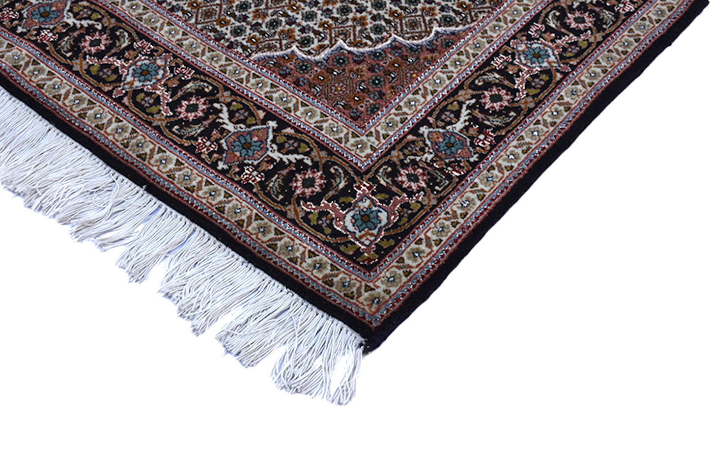 Dark Antique Rug with Large Central Medallion | 3 x 5 Caucasian Wool Rug