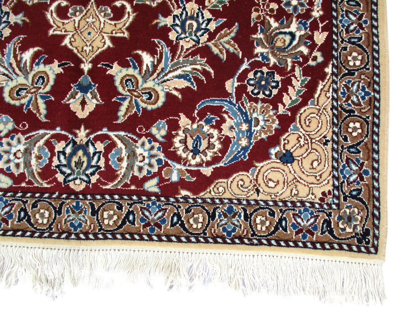 3 x 4 Feet Red Beige Turkish Caucasian Rug | Hand Woven Area Rug | Oriental Persian Rug | Living Room Rug | Accent Floral Pattern Wool Rug