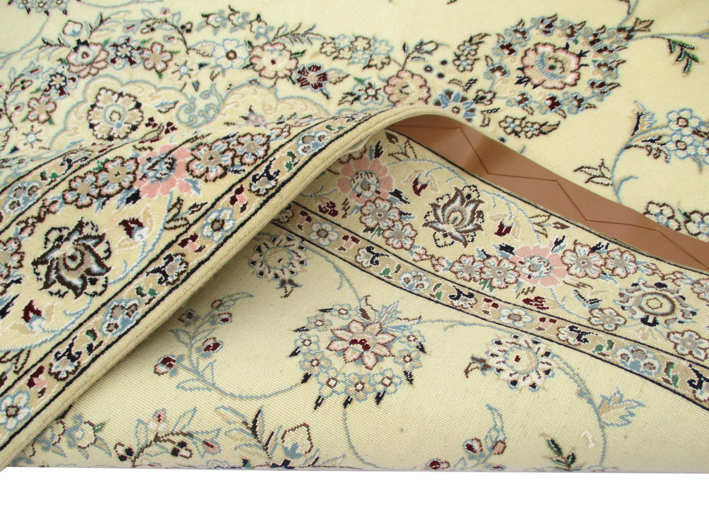 4 x 7 Feet Beige Green Turkish Caucasian Rug | Hand Woven Area Rug | Oriental Persian Rug | Living Room Rug | Accent Floral Pattern Wool Rug