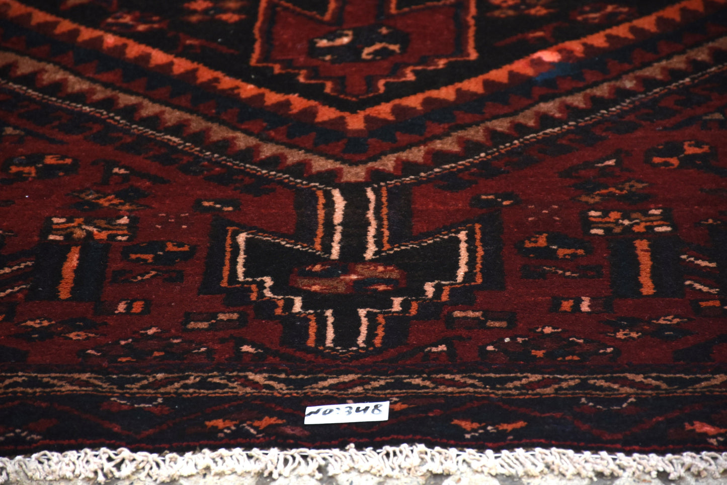 Red Blue 4x7 Vintage Rug | Tribal Oriental Persian Rug | Kazak Bohemian Rug | Handmade Rug
