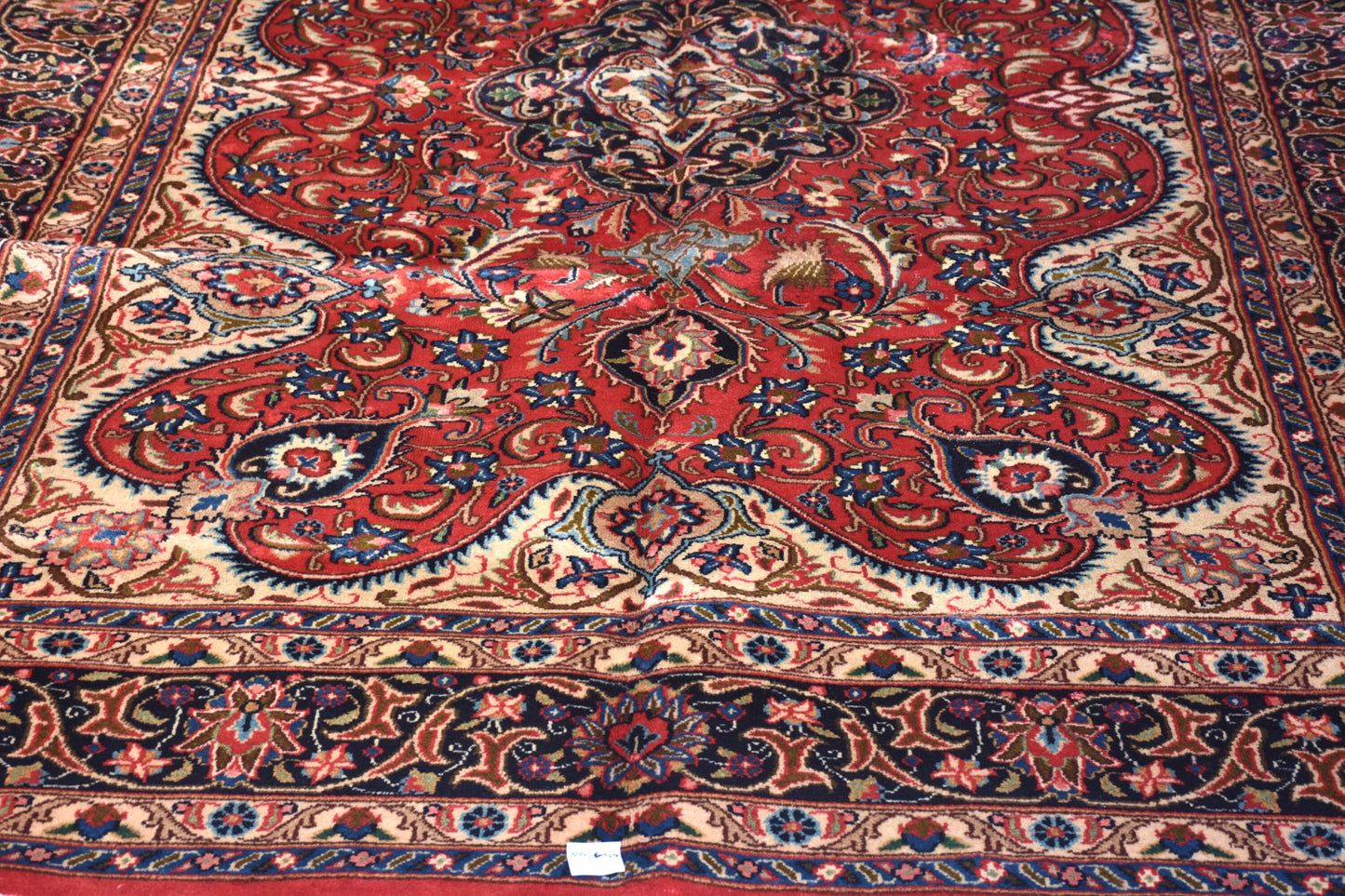 Red Blue 7x10 Vintage Rug | Tribal Oriental Persian Rug | Kazak Bohemian Rug | Handmade Rug