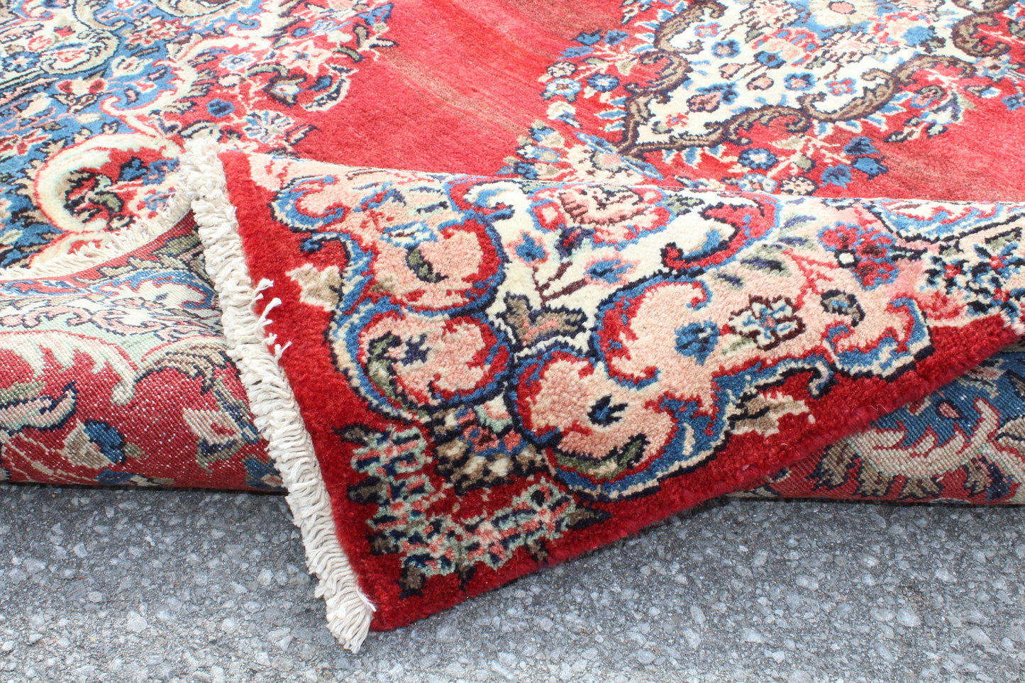 Red 5x7 Vintage Rug | Tribal Oriental Persian Rug | Kazak Bohemian Rug | Handmade Rug