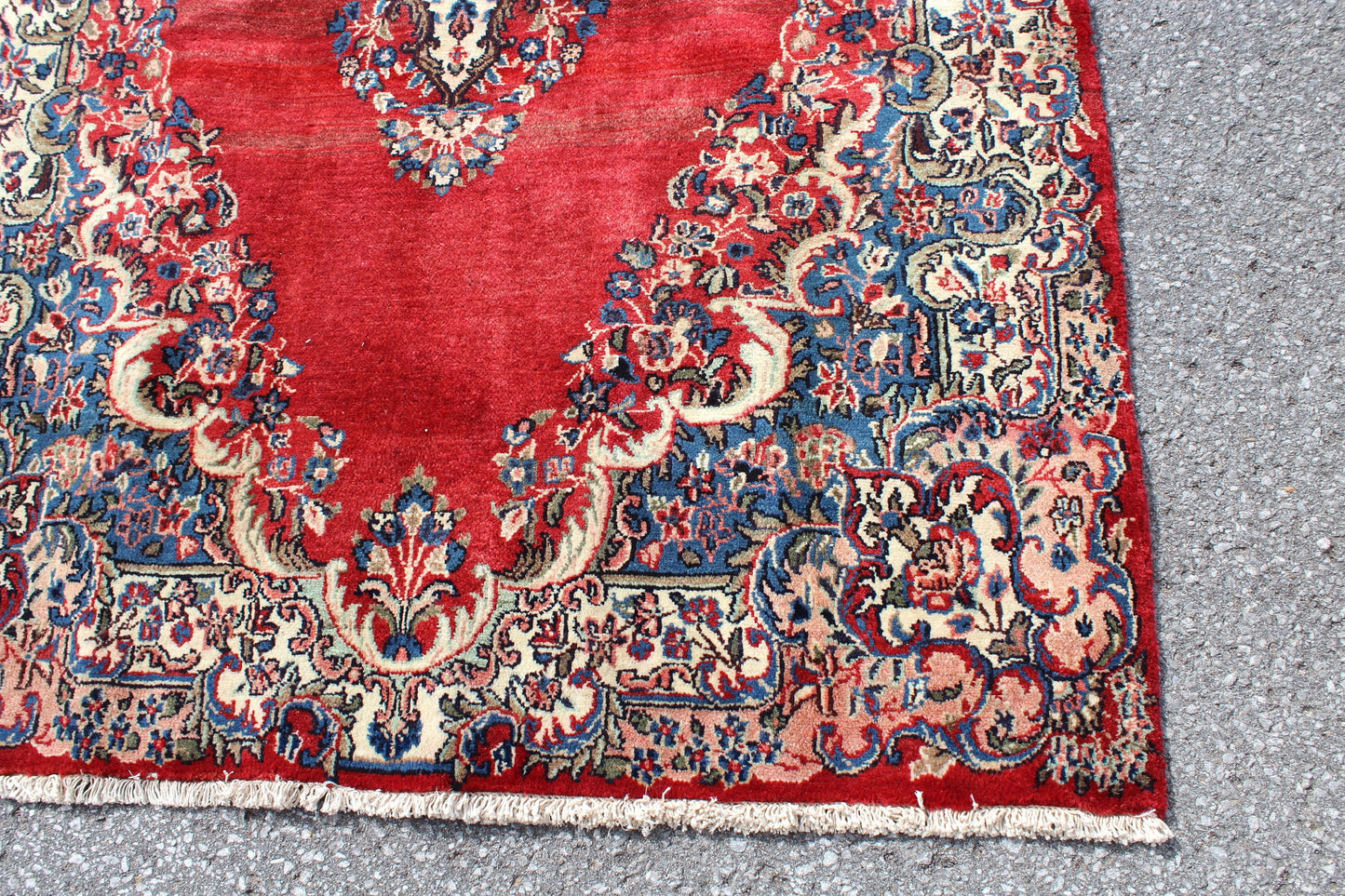 Red 5x7 Vintage Rug | Tribal Oriental Persian Rug | Kazak Bohemian Rug | Handmade Rug
