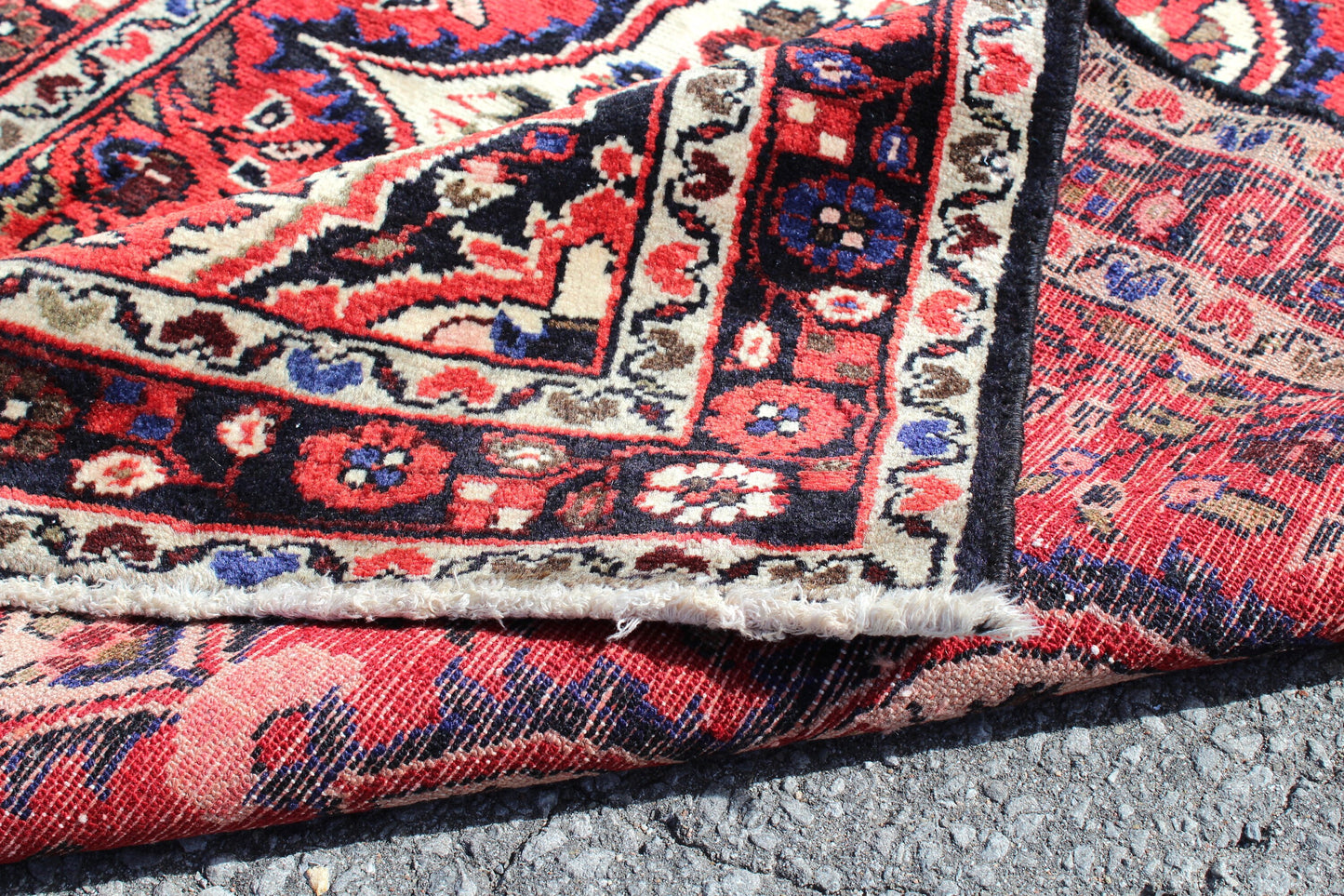 Red Black 3x5 Vintage Rug | Tribal Oriental Persian Rug | Kazak Bohemian Rug | Handmade Rug6