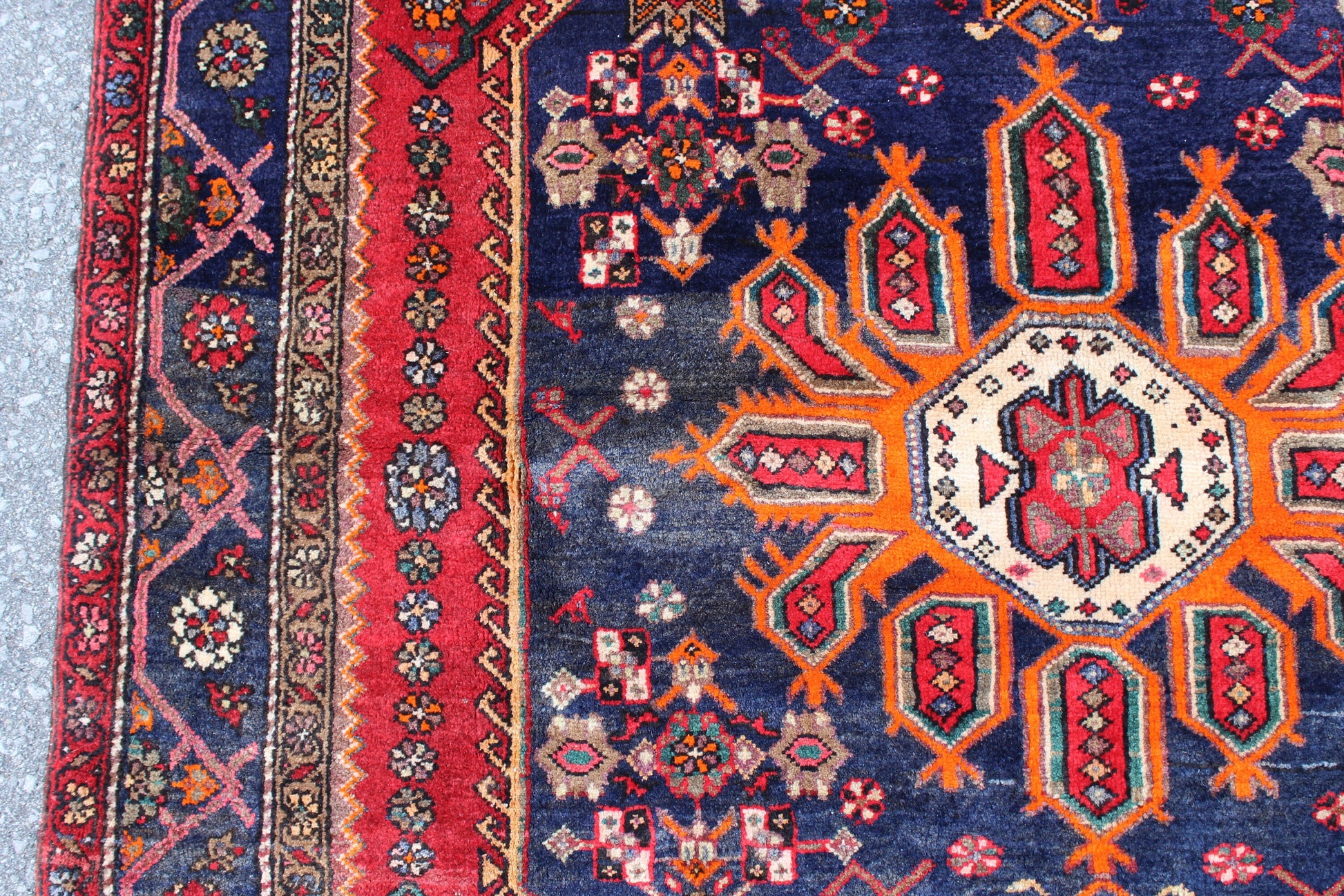 Pink Black 5x7 Vintage Rug | Tribal Oriental Persian Rug | Kazak Bohemian Rug | Handmade Rug6