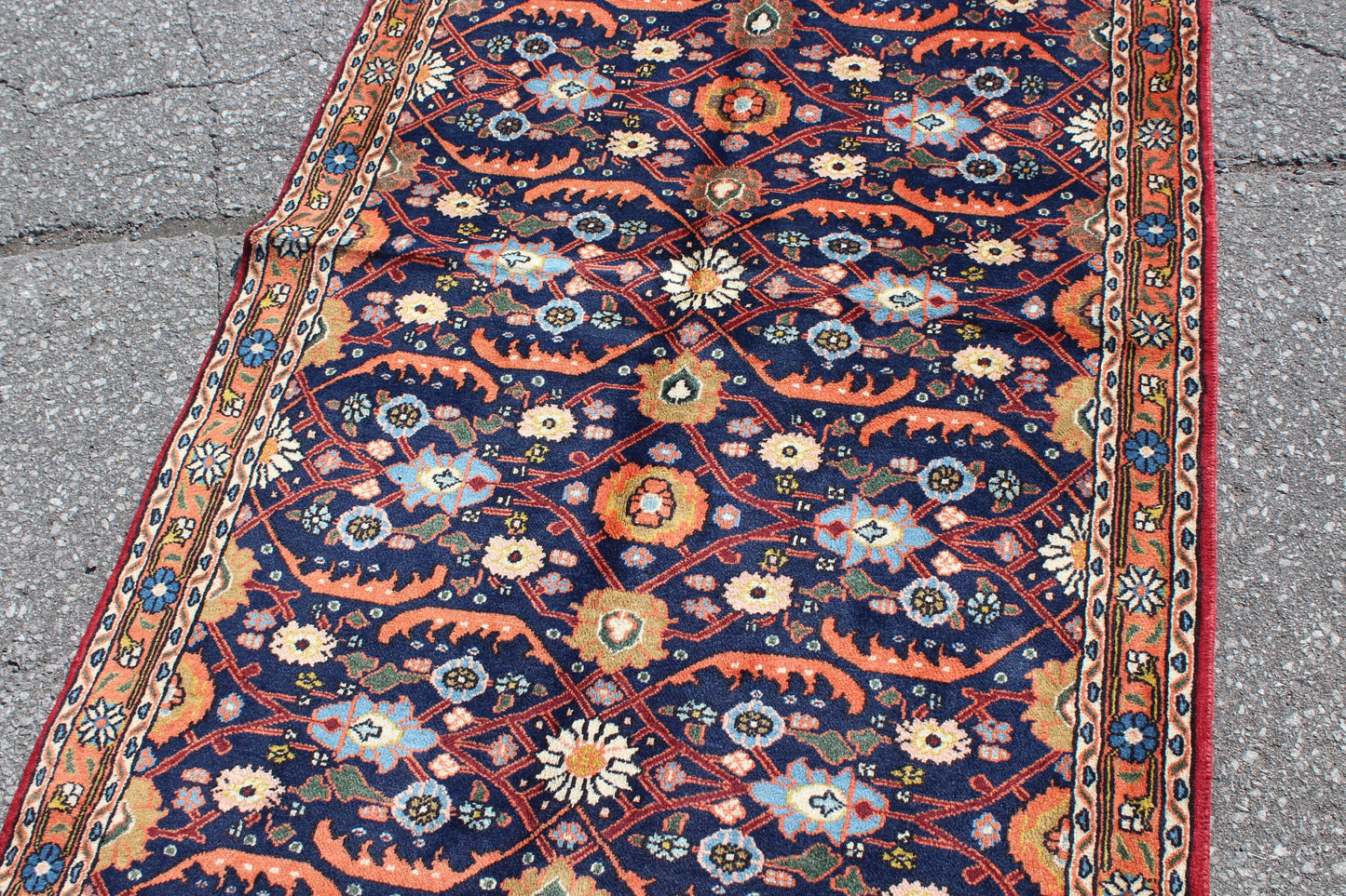 Red 3x5 Vintage Rug | Tribal Oriental Persian Rug | Kazak Bohemian Rug | Handmade Rug