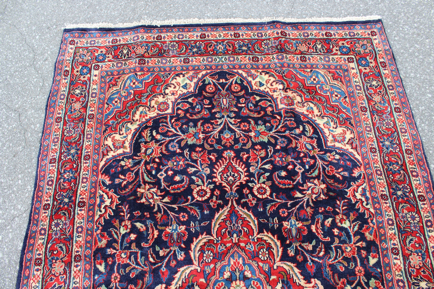 Red 4x7 Vintage Rug | Tribal Oriental Persian Rug | Kazak Bohemian Rug | Handmade Rug