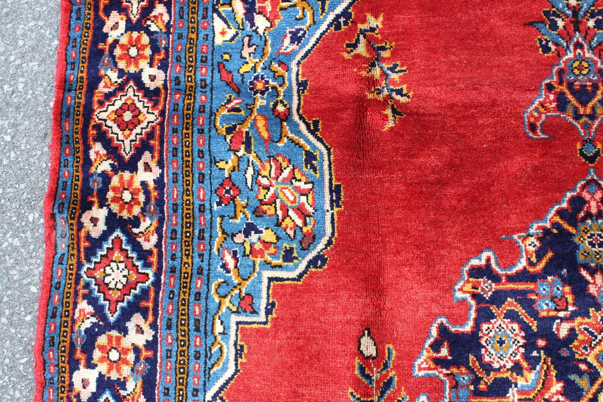 Red 5x8 Vintage Rug | Tribal Oriental Persian Rug | Kazak Bohemian Rug | Handmade Rug