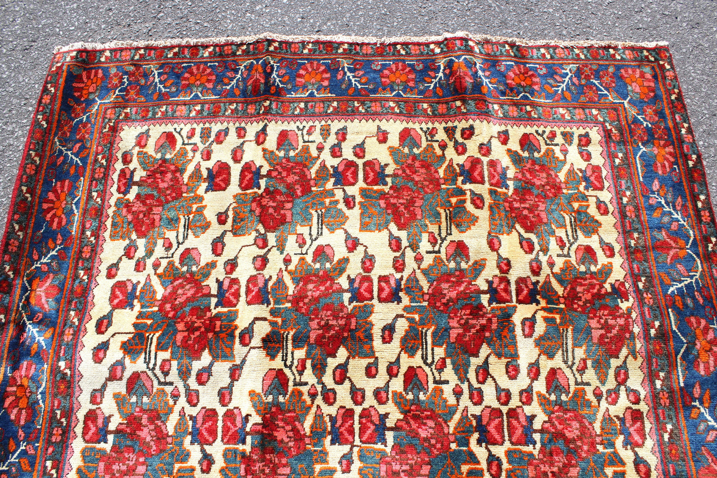 Red 5x8 Vintage Rug | Tribal Oriental Persian Rug | Kazak Bohemian Rug | Handmade Rug