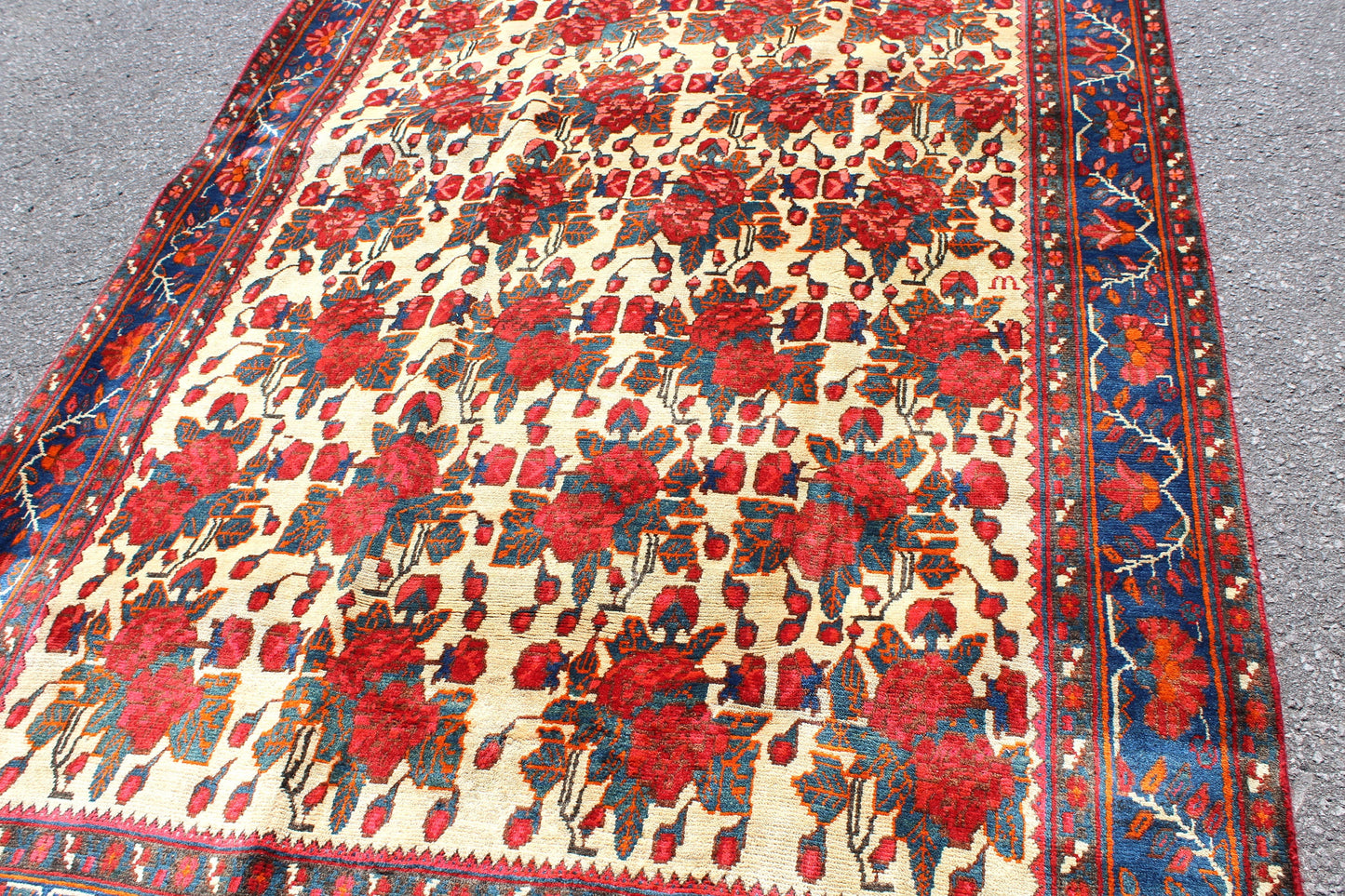 Red 5x8 Vintage Rug | Tribal Oriental Persian Rug | Kazak Bohemian Rug | Handmade Rug