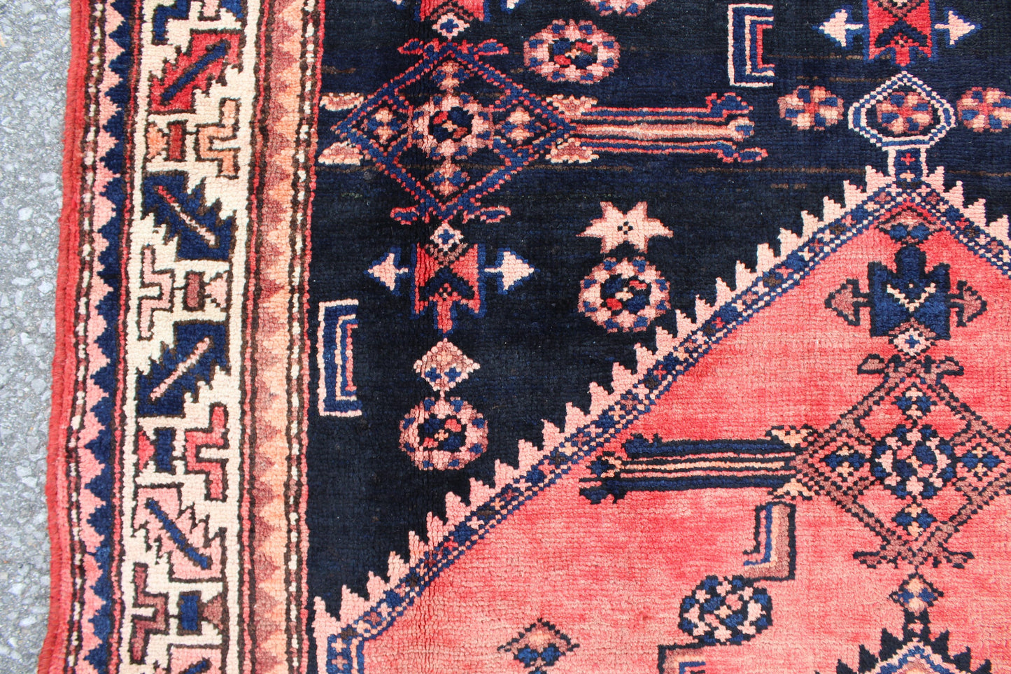 Red 4x7 Vintage Rug | Tribal Oriental Persian Rug | Kazak Bohemian Rug | Handmade Rug