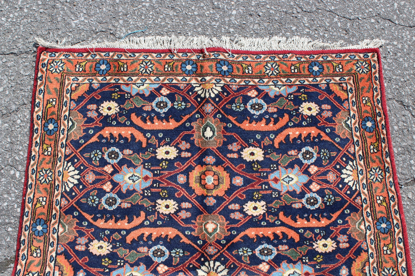 Red 3x5 Vintage Rug | Tribal Oriental Persian Rug | Kazak Bohemian Rug | Handmade Rug