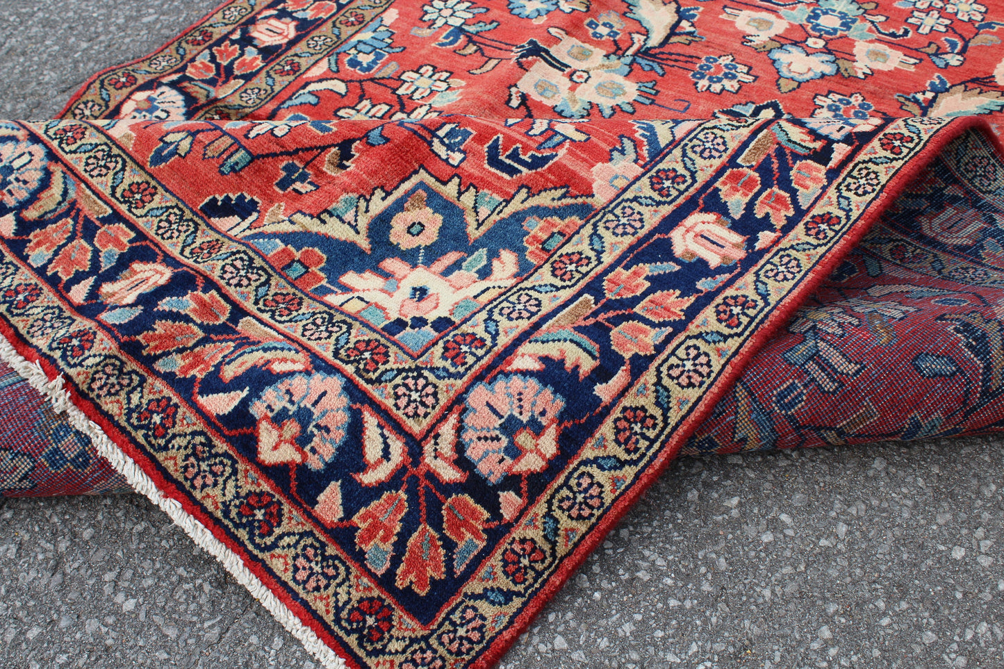 Red 4x7 Vintage Rug | Tribal Oriental Persian Rug | Kazak Bohemian Rug | Handmade Rug