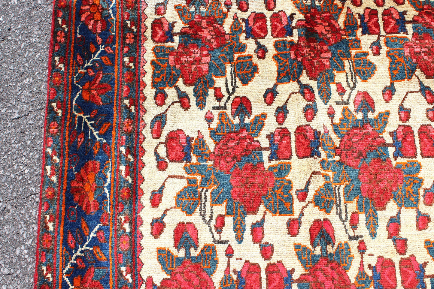 Red 5x8 Vintage Rug | Tribal Oriental Persian Rug | Kazak Bohemian Rug | Handmade Rug