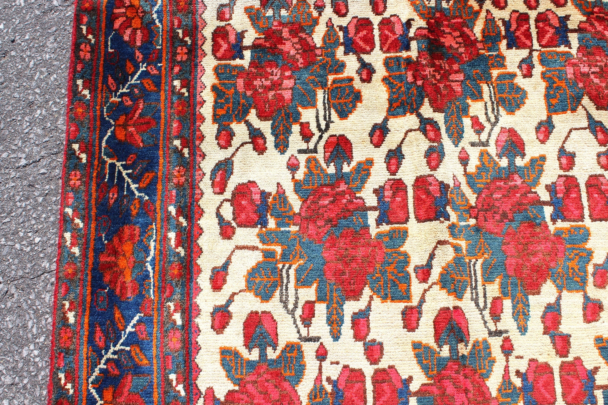 Red 5x8 Vintage Rug | Tribal Oriental Persian Rug | Kazak Bohemian Rug | Handmade Rug