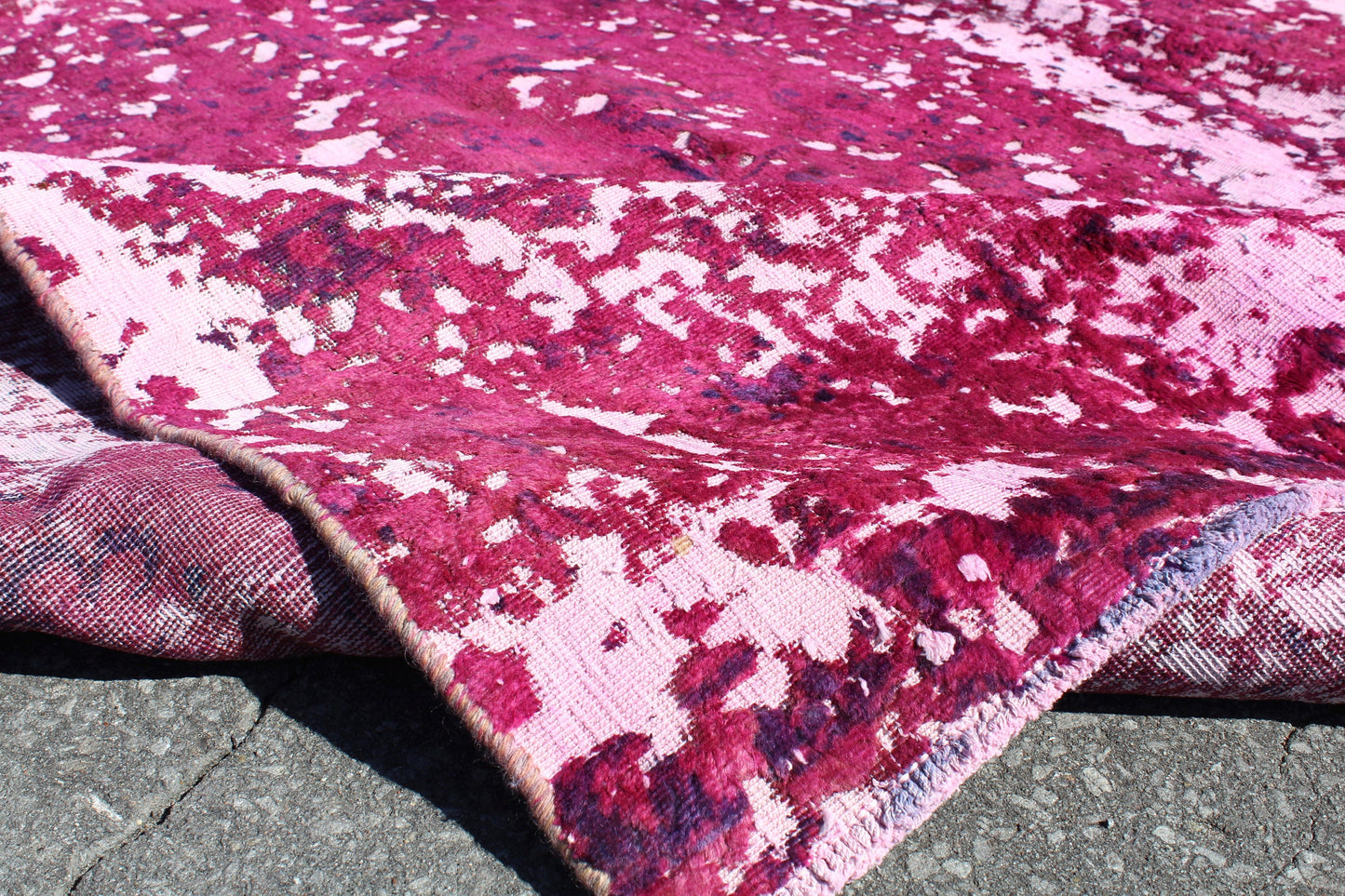 Pink Red 6x9 Vintage Rug | Tribal Oriental Persian Rug | Kazak Bohemian Rug | Handmade Rug