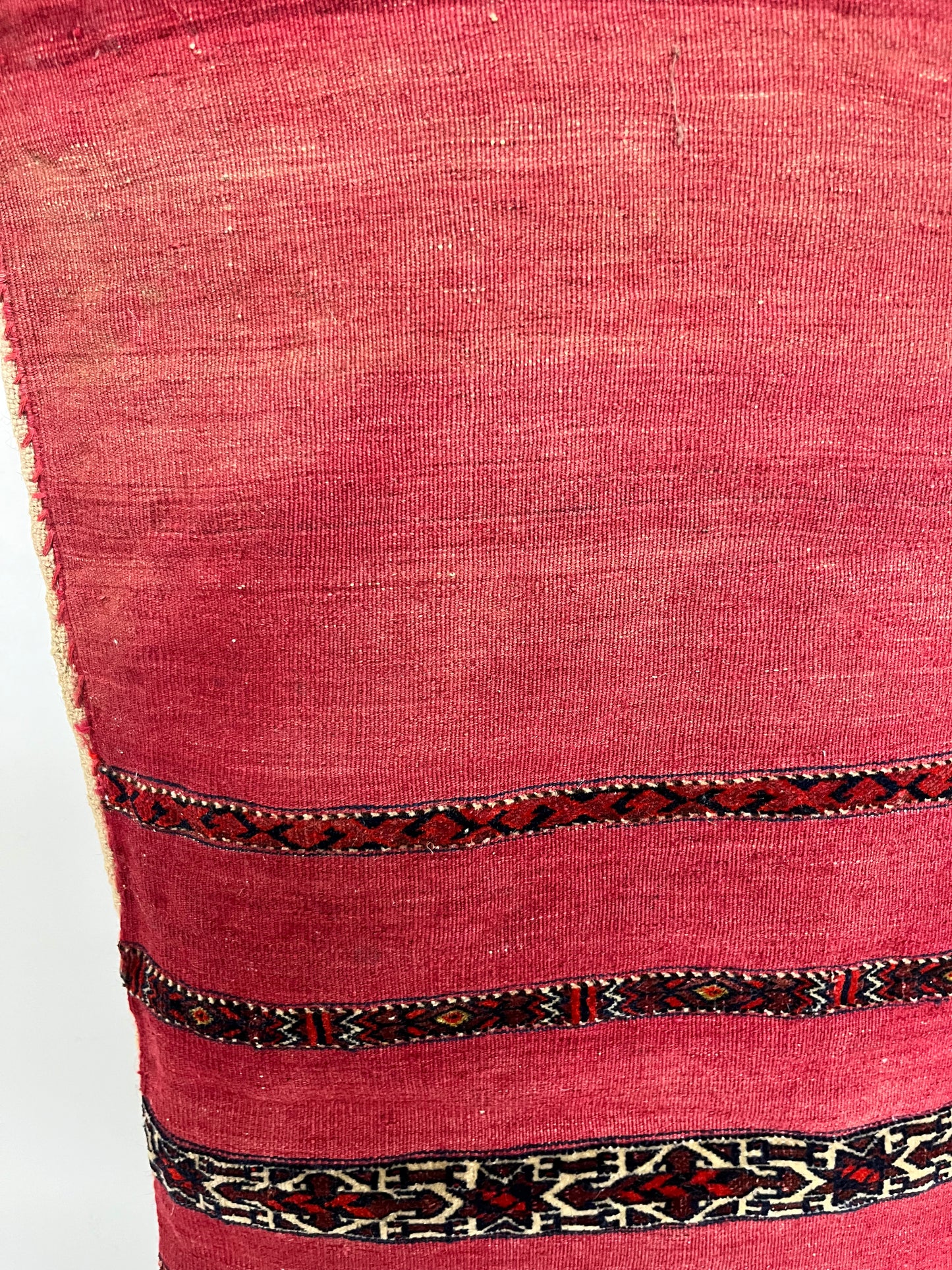 Bright Red Vintage Cushion Bag 2x6