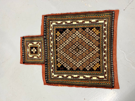 Colorful Vintage Nomadic Salt Bag 2x2 ft