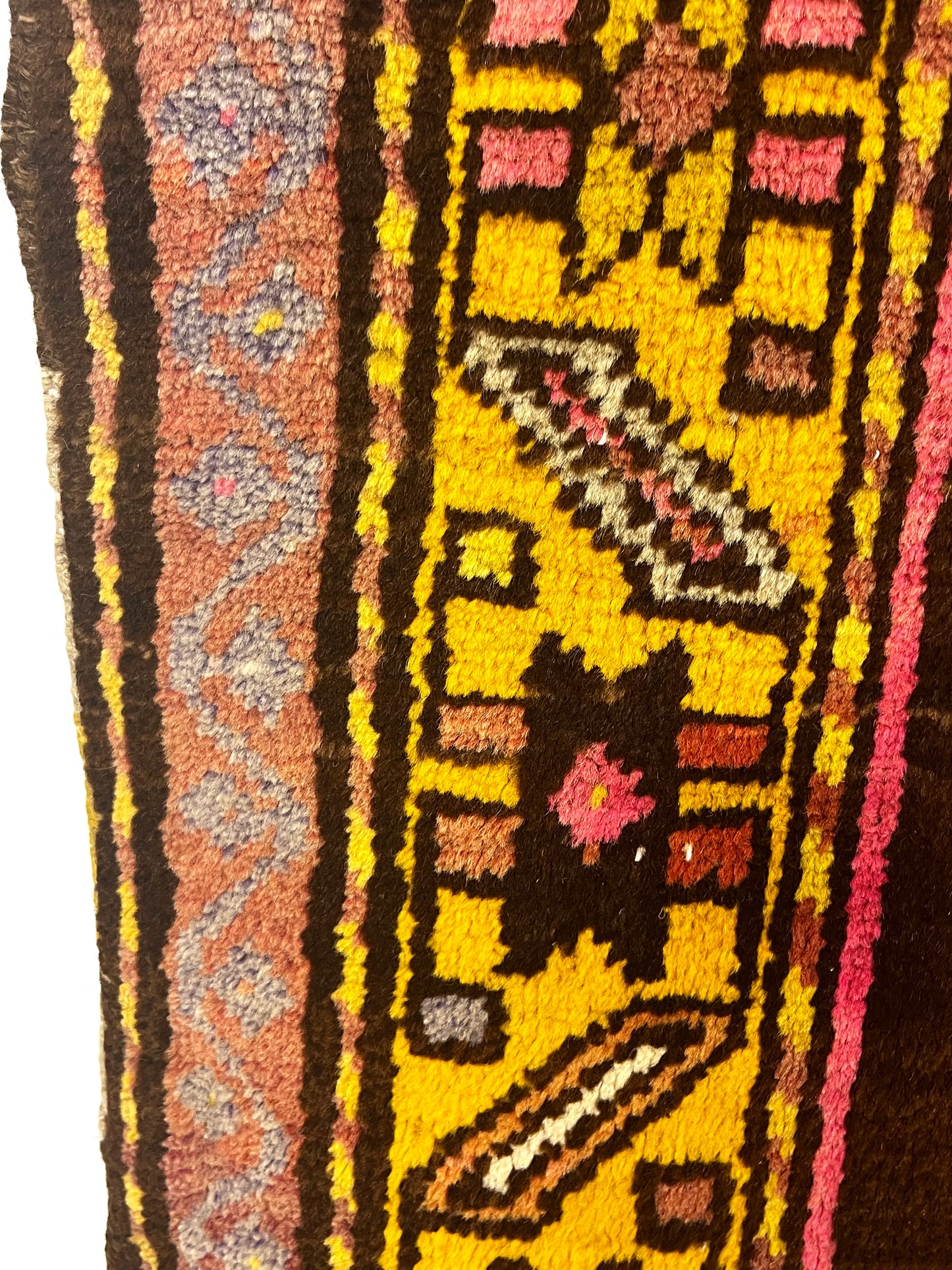 Long Tribal 4x10 Multicolor Geometric Runner Rug